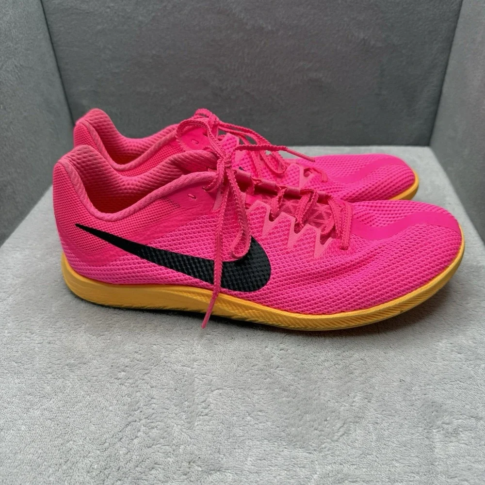 Nike Zoom Rival Distance Track Spikes Hyper Pink Orange Men's 11 Women's 12.5